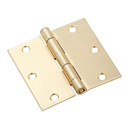 National Hardware National Hardware 3-1/2 in. L Satin Brass Door Hinge 1 pk N830-230